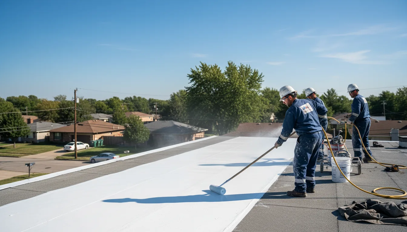Commercial roof coating in Bascom, FL near me
